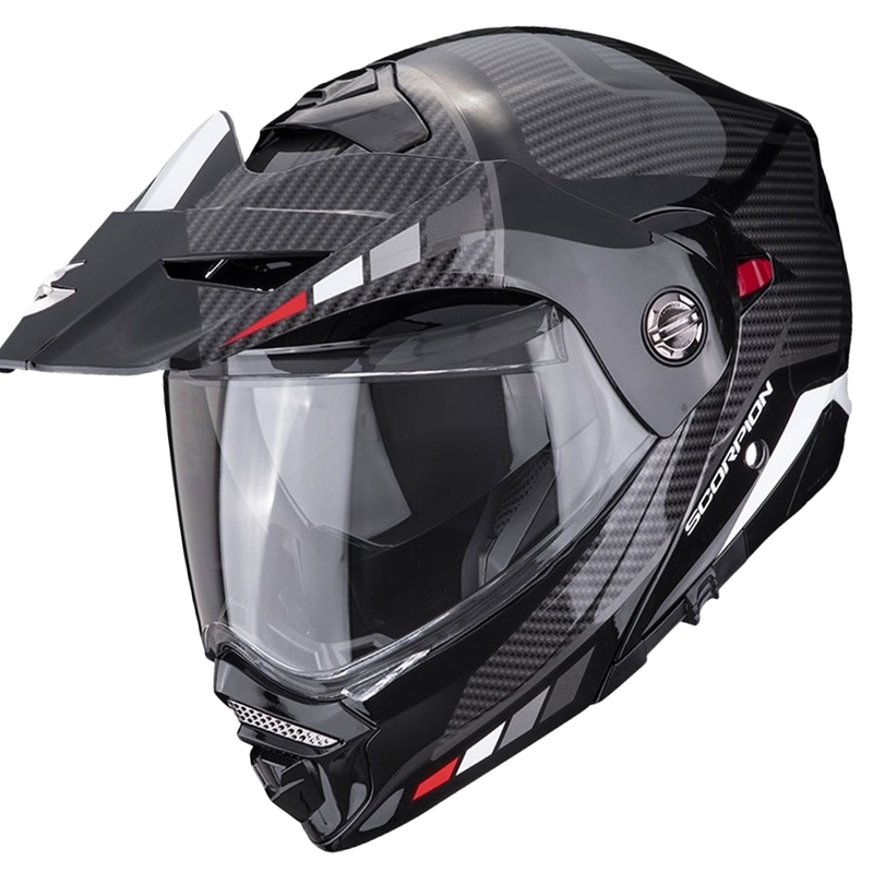 Motorhelm SCORPION ADX-2 CAMINO zwart-zilver-rood uitverkoop