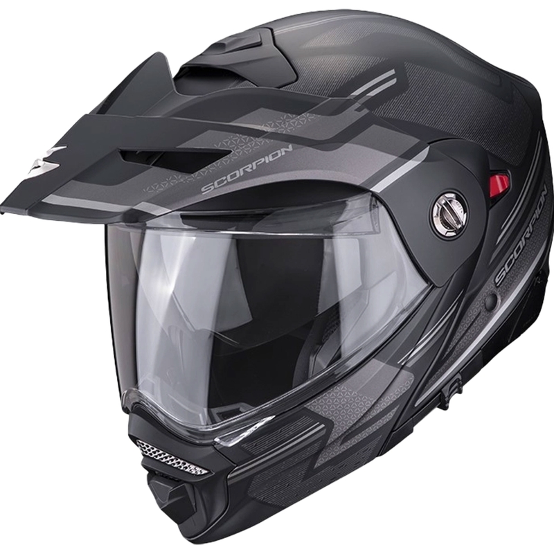Motorhelm SCORPION ADX-2 CARRERA mat zwart-zilver