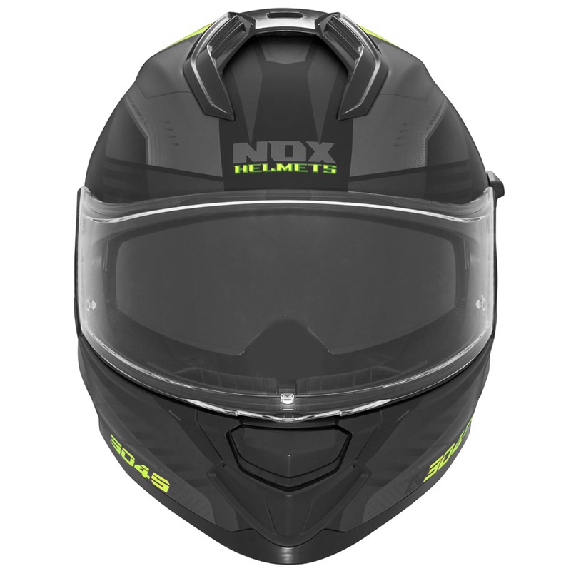 Integraal motorhelm NOX N304S CARVER mat zwart-geel