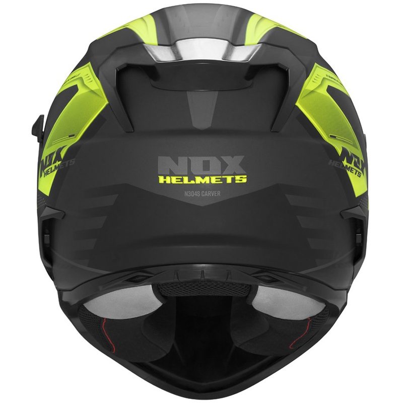 Integraal motorhelm NOX N304S CARVER mat zwart-geel