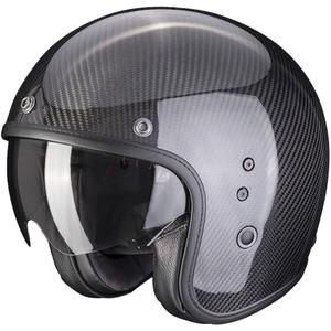 Open helm Scorpion Belfast Evo Carbon Zwart