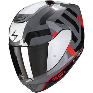 Integraalhelm Scorpion EXO-391 Arok grijs-rood-zwart