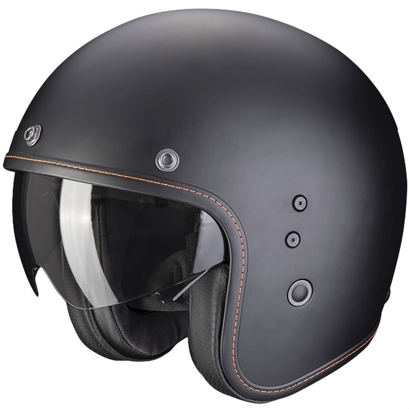 Open helm SCORPION BELFAST EVO Massief zwart mat