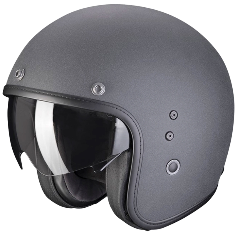 Open helm SCORPION BELFAST EVO GRAPHITE donkergrijs