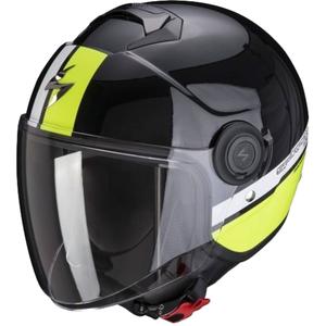 Motorhelm SCORPION EXO-CITY STRADA parel zwart-wit-fluo geel