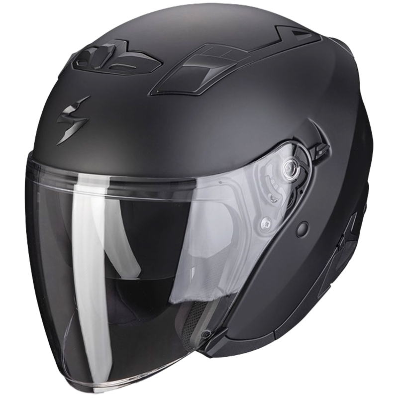 Motorhelm open SCORPION EXO-230 Massief zwart mat