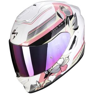 Integraal motorhelm Scorpion EXO-1400 EVO Air Gaia parel wit-roze