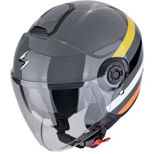 Open helm Scorpion EXO-CITY II BEE grijs-geel-zwart