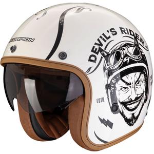 Open motorhelm Scorpion Belfast Evo ROMEO crème-zwart