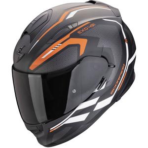 Scorpion EXO-491 KRYPTA integraal motorhelm mat zwart-oranje-wit