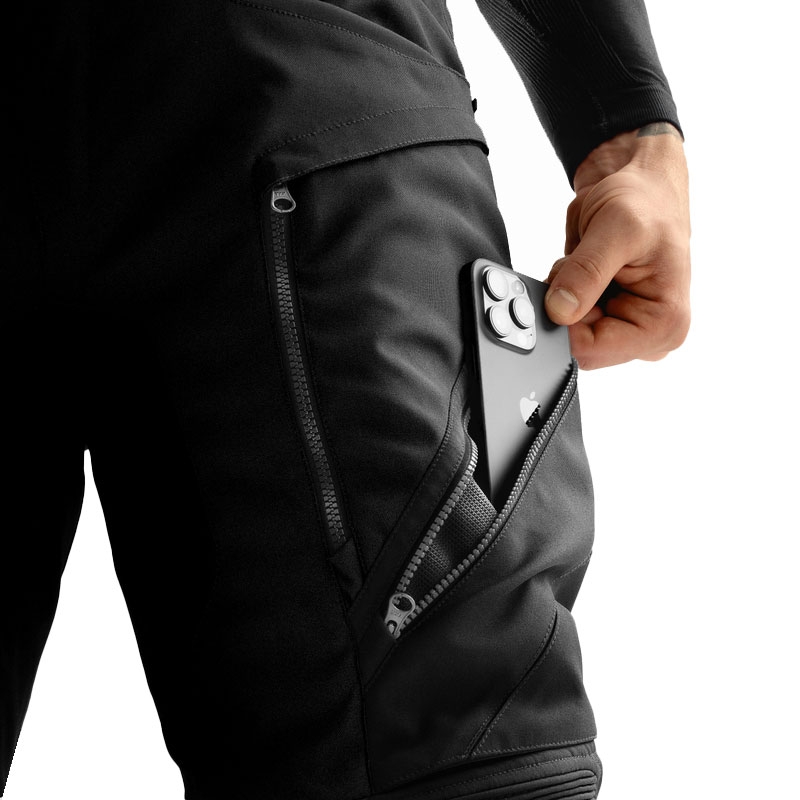 Rebelhorn Hardy 3.0 verlengde motorbroek zwart