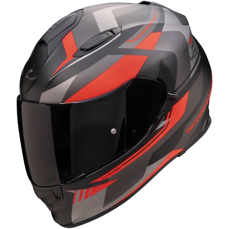 Scorpion EXO-491 Abilis integraal motorhelm zwart-grijs-rood uitverkoop