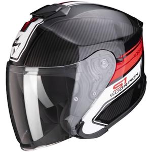 Open helm Scorpion EXO-S1 Cross-Ville Zwart-Rood