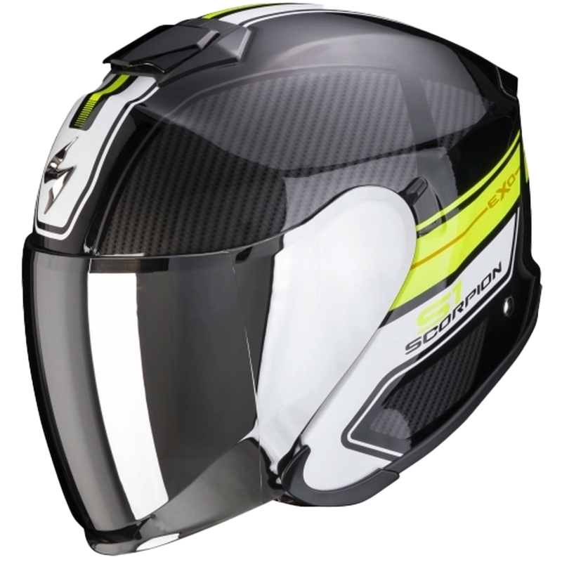 Open helm Scorpion EXO-S1 Cross-Ville zwart-fluo geel