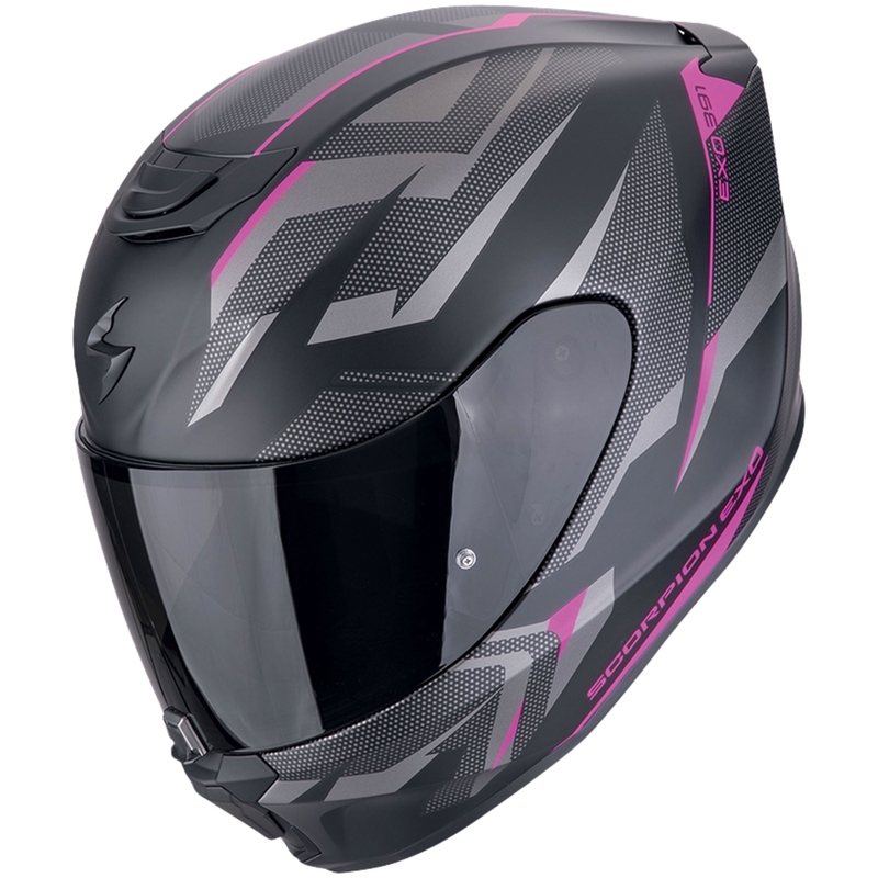 Scorpion EXO-391 AAXO integraal motorhelm mat zwart-roze