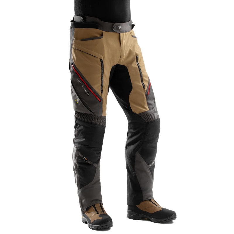 Rebelhorn Hardy 3.0 Motorbroek Beige-Grijs-Rood