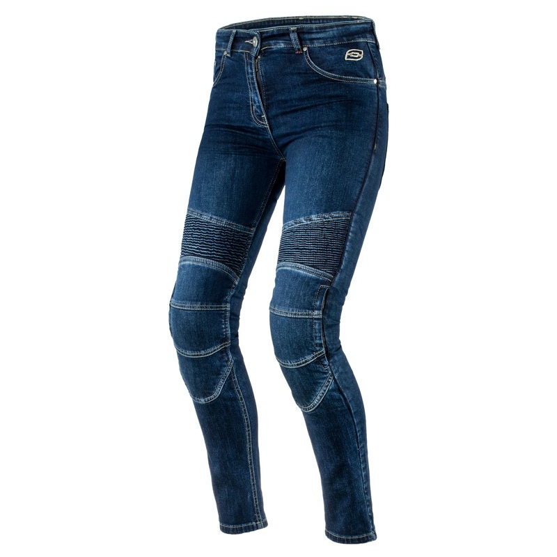 Dámské jeansy na motorku Ozone Agness modré výprodej