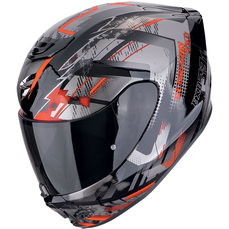 Integraalhelm Scorpion EXO-391 CLUTTER zwart-rood