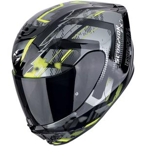 Integraalhelm Scorpion EXO-391 CLUTTER zwart-fluo geel