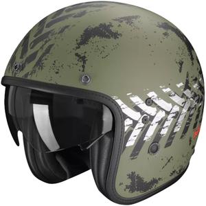 Open motorhelm Scorpion Belfast EVO NEVADA groen-zilver