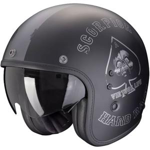 Open motorhelm Scorpion Belfast Evo Spade mat zwart-zilver