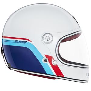 NOX PREMIUM REVENGE integraal motorhelm wit-blauw-rood