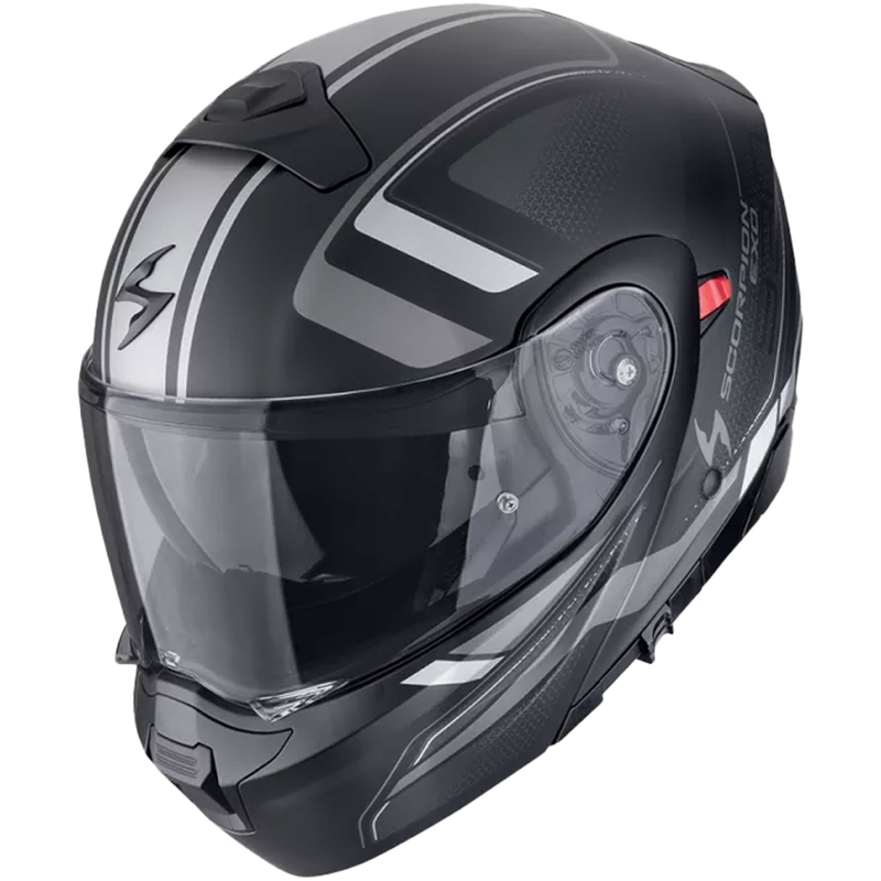 Modulaire motorhelm Scorpion EXO-930 EVO ARDENS mat zwart-zilver