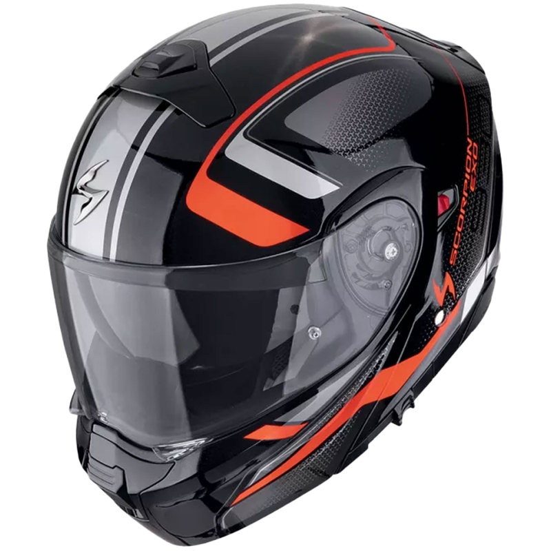 Modulaire motorhelm Scorpion EXO-930 EVO ARDENS zwart-rood metallic