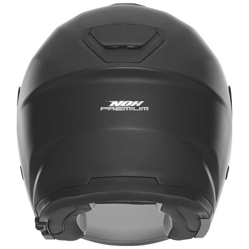 Open face motorhelm NOX PREMIUM SPY mat zwart