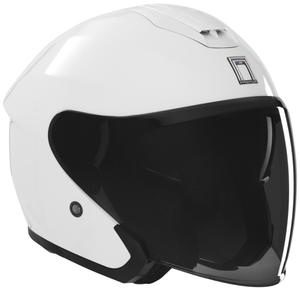 Open face motorhelm NOX PREMIUM SPY wit