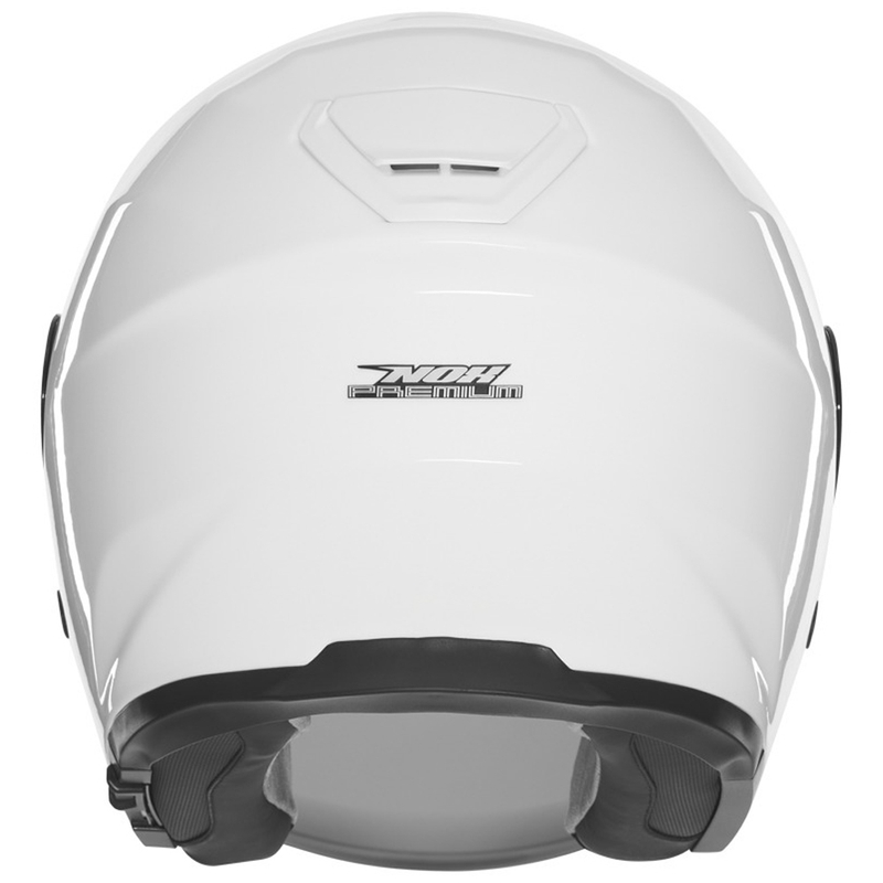 Open face motorhelm NOX PREMIUM SPY wit
