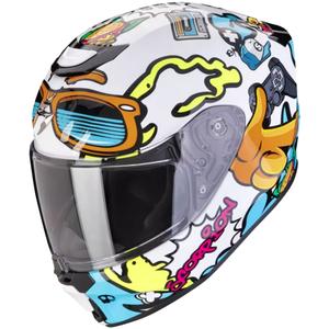 Kinder motorhelm Scorpion EXO-JNR AIR FUN wit-blauw