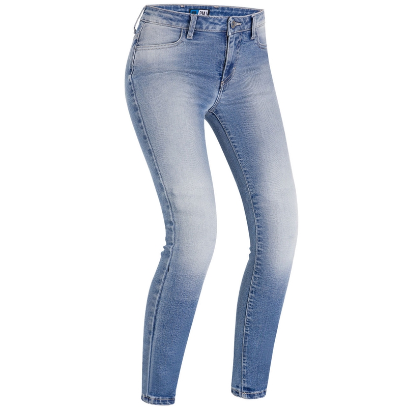 Dames motorjeans PMJ Ginevra blauw