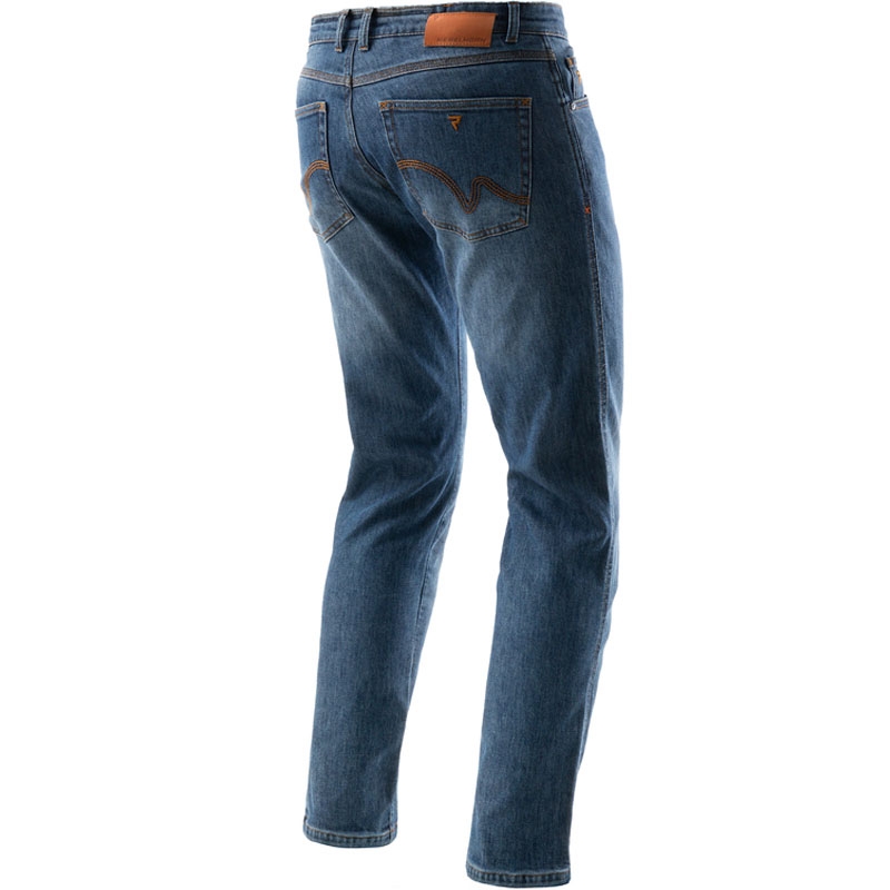 Rebelhorn Bronco gewassen blauwe verlengde motorjeans