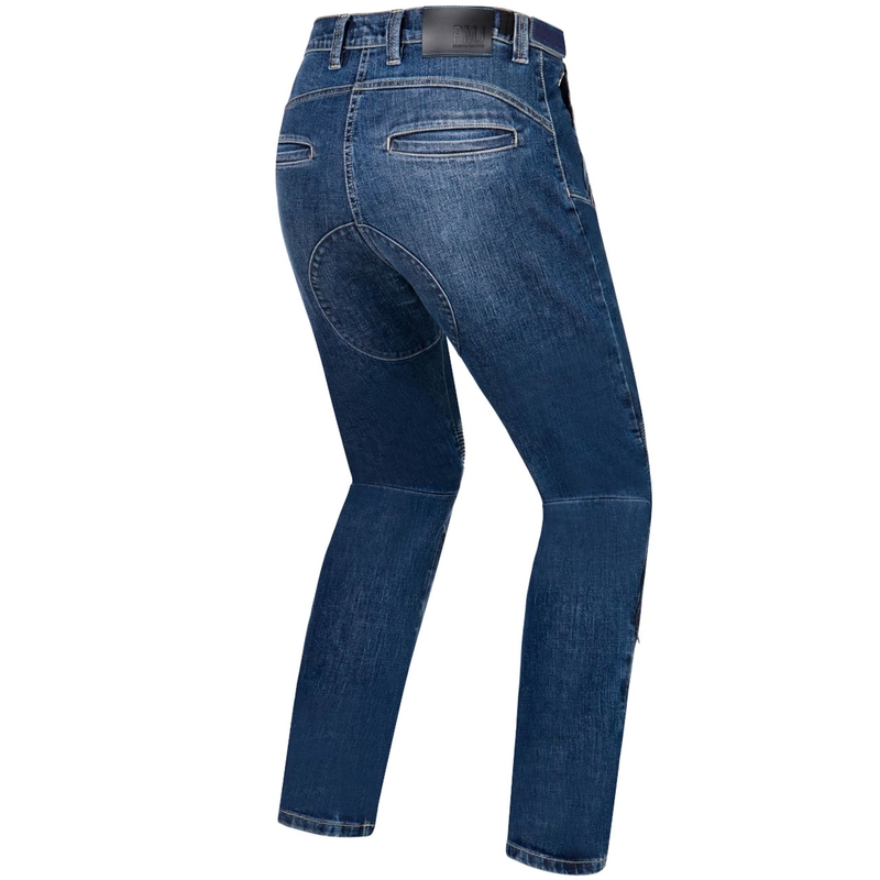 PMJ Dust motorjeans blauw uitverkoop