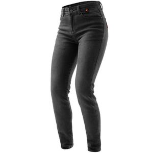 Dames motorjeans Rebelhorn Bronco gewassen zwart