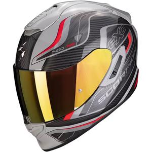 Integraal motorhelm Scorpion EXO-1400 EVO Air Attune grijs-zwart-rood