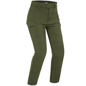 Dames motorjeans PMJ Sidney khaki