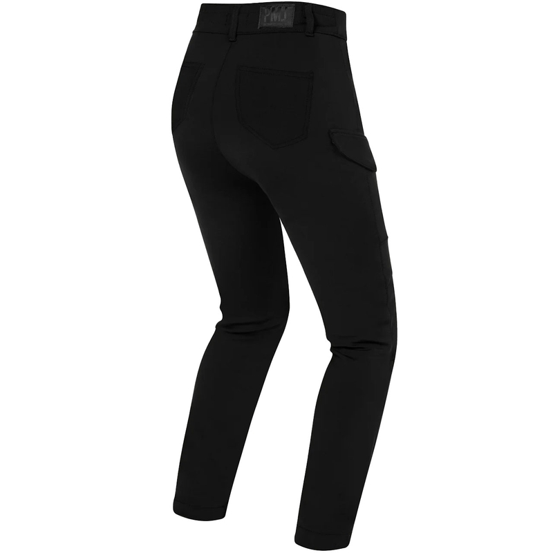 Dames motorjeans PMJ Sidney zwart uitverkoop