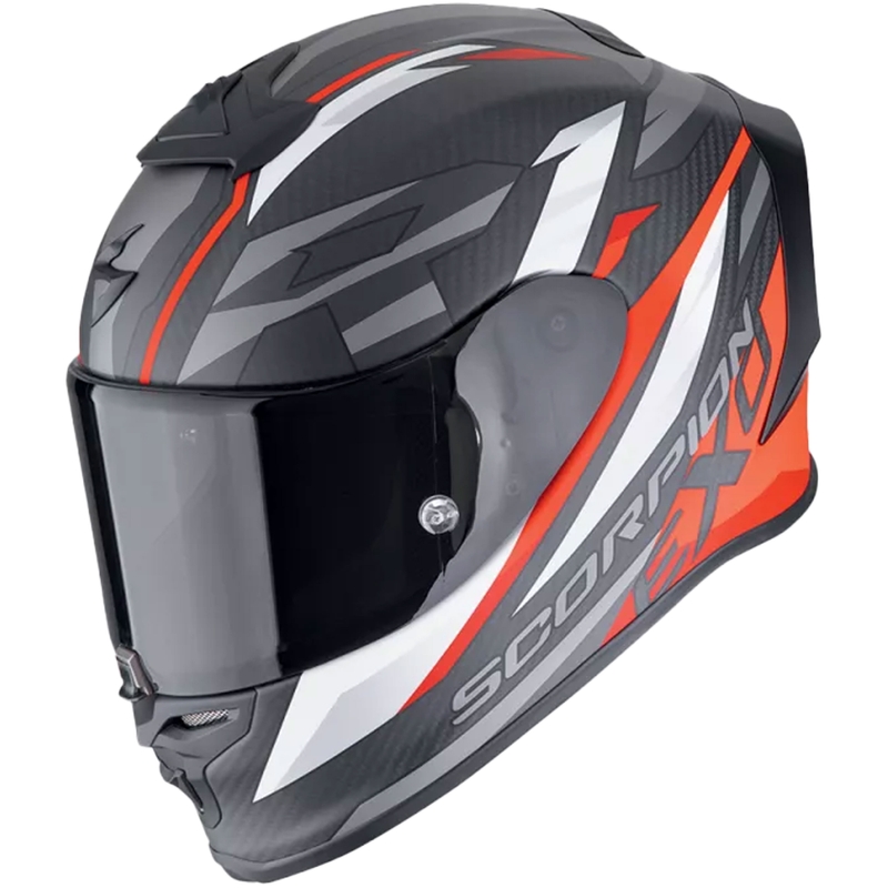 Integraalhelm Scorpion EXO-R1 EVO CARBON AIR RUNNER mat zwart-rood