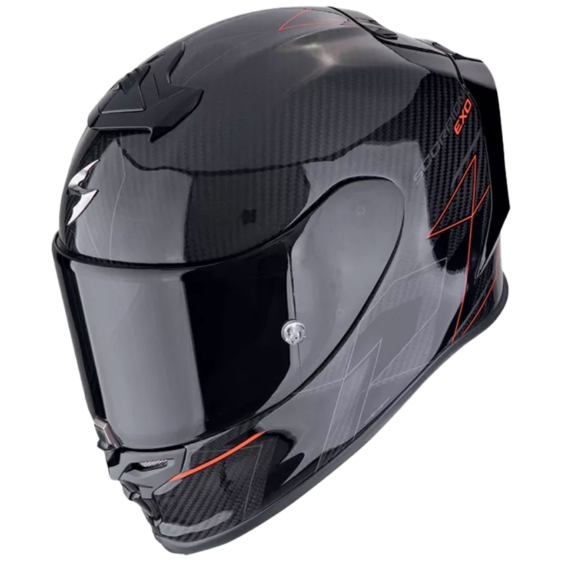 Integraalhelm Scorpion EXO-R1 EVO CARBON AIR CYNERGY zwart-rood