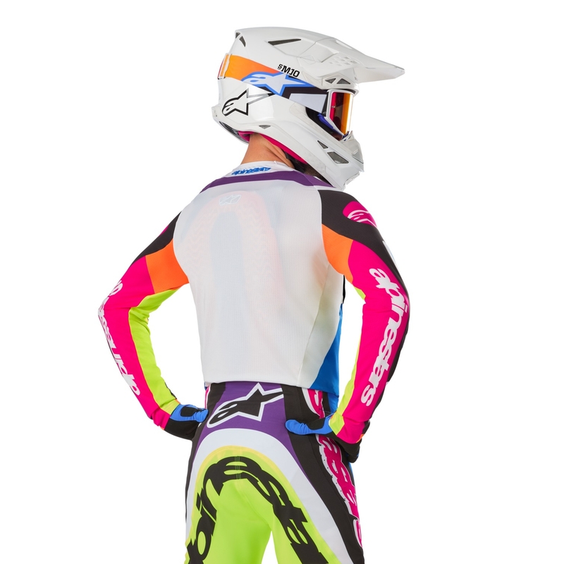 Alpinestars Supertech SX motorcross shirt gelimiteerde oplage HAY multicolor
