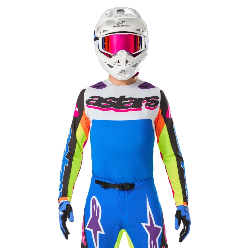 Alpinestars Supertech SX motorcross shirt gelimiteerde oplage HAY multicolor