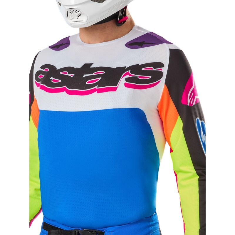 Alpinestars Supertech SX motorcross shirt gelimiteerde oplage HAY multicolor
