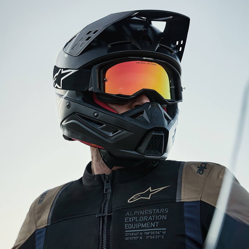 Alpinestars ST-2 Air motorjack donkerblauw-donkerkhaki-zwart
