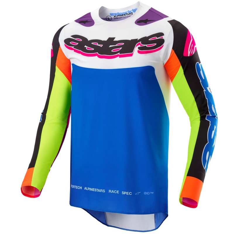 Alpinestars Supertech SX motorcross shirt gelimiteerde oplage HAY multicolor