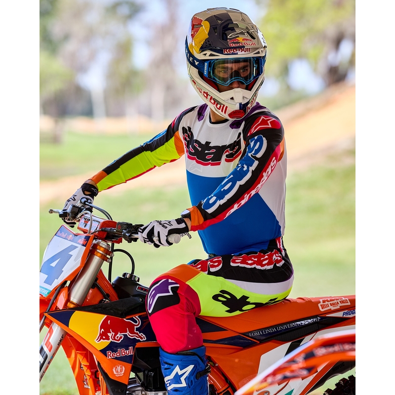 Alpinestars SUPERTECH motorcrossbroek limited edition HAY multicolor