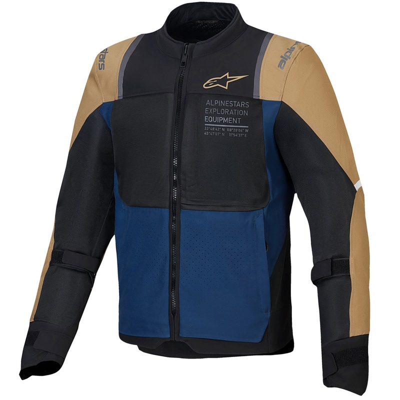 Alpinestars ST-2 Air motorjack donkerblauw-donkerkhaki-zwart
