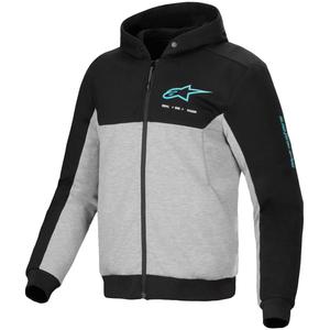 Alpinestars Chrome V2 Sport motorsweatshirt grijs-zwart-blauw
