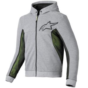 Alpinestars Chrome Air Sport motorsweatshirt grijs-zwart-donker kaki